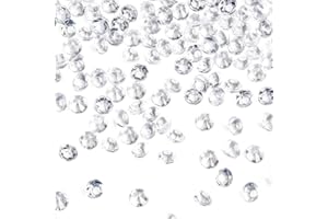 Babenest Acrylic Diamond Fake Gems Vase Filler, 5000 pcs 6 mm Faux Diamonds Crystals Jewels for Table Scatters Wedding Party Event Arts & Crafts Birthday Decoration Favor (Clear)