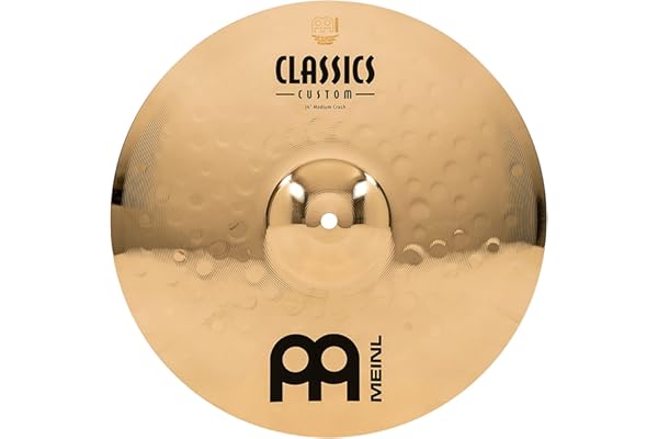 Meinl Cymbals Classics Custom Brilliant Cymbale Crash Medium 14 pouces (35,56cm) pour Batterie – B12 Bronze, Finition Brillante, Fabriquée en Allemagne (CC14MC-B)