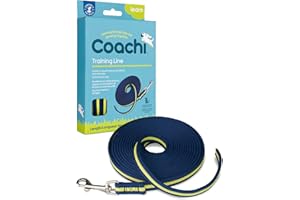 COMPANY OF ANIMALS Coachi Training Line 5m, Safe Recall Training Outdoors, Dog & Puppy Socialisation, Lightweight, Soft to hold, Suitable for Small & Medium Dogs & Puppies