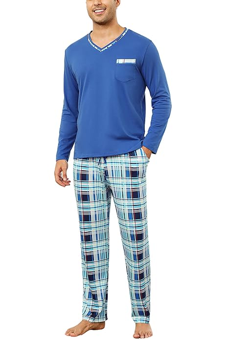 Pijamas Hombre Tramas Pijama De Invierno Para Hombre Conjunto De