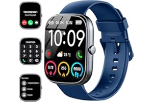 UAUE Smart Watch for Men Women Answer/Make Calls, 1.91" Fitness Watch with Heart Rate Sleep Monitor, Step Counter Fitness Tracker, 110+ Sports Activity Trackers IP68 Waterproof Smartwatches for Android IOS