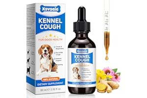 FEELIVILLE Zwingerhusten Medizin für Hunde, 60ml Zwingerhusten Behandlung für Hunde, Hund Husten Behandlung für alle Rassen & Größen