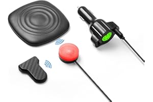 Technaxx Car Baby Alarm TX-162 - Sistema di sicurezza per seggiolino auto per bambini, presa di ricarica USB, sistema di allarme per bambini, contro l'abbandono accidentale del bambino in auto