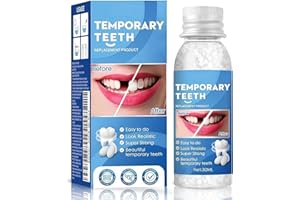 ELIISKINN Temporary Tooth Filling Repair Kit – Emergency Dental Repair for Missing, Broken, Cracked Teeth | Moldable Filling Beads for Denture & Fake Teeth | Quick Temporary Fix Solution