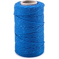 SFS Küchengarn Baumwollschnur ø 2 mm - Metzgergarn Bratenschnur Bäckergarn Bindfäden Paketschnur Schnur Längewahl (Blau…