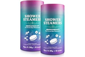 DUODUORENER 16 Packs Shower Steamers Aromatherapy Shower Tablets,Long Lasting 8 Scents Shower Bombs for Stress Relief and Luxury Self Care,Vegan Organic Shower Bomb Set, Gifts for Friends