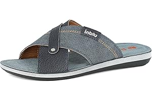 inblu Ciabatte con Fasce Incrociate, Uomo