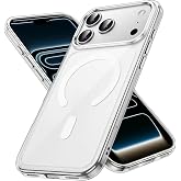 [SARARMAZ KILIF] MADNOVA iPhone 17 Pro İle Uyumlu Sararmaz Sert Mika Şeffaf Telefon Kılıfı Magsafe ile Uyumlu Sararma Karşıtı