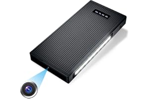 Igzyz Camera Espion, 10000mAh Mini Camera Surveillance 1080P Full HD Vision Nocturne Cameras Cachée Batteries Externe Détection de Mouvement Spy Cam pour Intérieure/Extérieure(Carte de 32 Go)