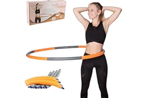 ‎HOOPOMANIA HOOPOMANIA Hula Hoop dla dorosłych [1,2-2 kg] Hula Hoop dla początkujących z pianką
