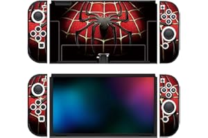 CATTBLACK Spiderman Marvel Avengers - OLED Nintendo Switch TPU Hardwaring Rubber Shell, Cover, Case - Classic Iconic Spiderman Logo Design