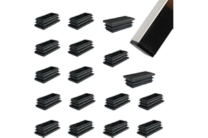 Zaky 21 tapones de láminas para tubos rectangulares de 50 x 15 mm