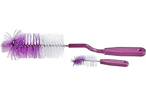 Thermobaby Flaschenbürste Bib drehbar Pflaume/Weiß