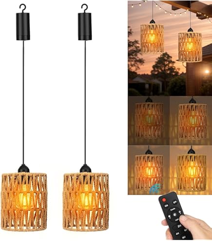4 Pack Starburst Lights 120 LED 8 Mode Battery Operated Chandelier Star Lights With Remote, Hanging Christmas Decorations Indoor - View #12