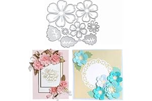 U-horizon 3D Flower Cutting Dies, DIY Scrapbooking Metal Embossing Stencil Template Mold for Album Paper Card Art Craft (3D Flower)