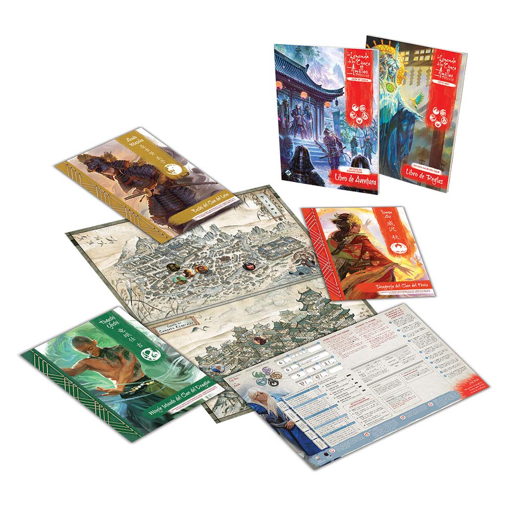 Fantasy Flight Games la Leyenda de los Cinco Anillos caja de Inicio - Imagen 3