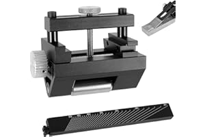 KTCINA Guida per affilare coltelli Guida per affilare forbici per legno Guida per affilatura in metallo ad angolo regolabile con goniometro guida angolare per piallatrici lame coltelli ferri da pialla e