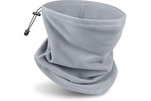 JEEZAO Multifunctional Polar Fleece Snood Neck Warmer Gaiter Unisex Thermal Windproof Loop Scarf Balaclava for Cycling Ski Motorbike Running