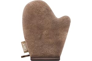 Filter by Molly-Mae Large Velvet Soft Self Tanning Mitt | Double Sided with Stain Protection Lining | Streak-Free Fake Tan Finish | Full Body and Face Application | Machine Washable and Reusable