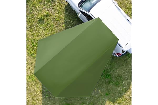 Auvent Fourgon 280 * 380cm,Tente de Hayon de Voiture,Auvent pour Camping Car,Auvent Caravane Universelle,Tente Pare-Soleil pour Voiture,Van Ou Camping-Car (Vert)