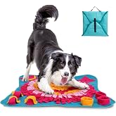 Nobleza - Smelling Mat Intelligence Game for Dogs - Interactive Snuffle Mat Toy for Dogs - Portable Slow Feeding Mat for Fora