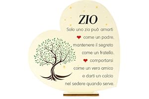 FAJUXIS Regalo Zio Natale Ornamenti In Legno Regalo Zio Compleanno Regalo Zio Regalo Per Zio Idee Regalo Zio Il Regalo Dello Zio Regali Zio,Zio Regalo Personalizzata Idea Regalo Zio Regali Per Zio Regalo Zii
