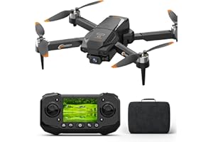 SUANGRC F205 Drone avec Caméra HD 1080P - Écran LCD Intégré, Carte SD 8GB, Moteurs Brushless - Stabilisation Automatique, Planification de Trajet - Idéal Débutants, Enfants & Adultes