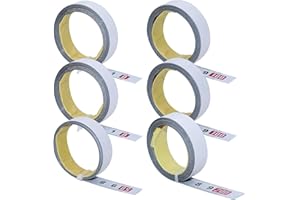 AIMEKE 6 Stück Maßband Selbstklebend 1 M/ 2M Skalenbandmaß Metrisches Stahllineal Aufkleben für Vermessung Werkbänke (Vorwärts, Rückwärts, Zentriert)