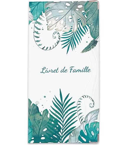 Protege Livret de Famille-étui Protection Carnet Impression Dorée PVC Gomme Expansé Poches Protege Livret de Famille-étui Protection Carnet Impression Dorée PVC Gomme Expansé Poches