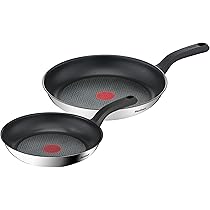 Tefal Comfort Max G7260544 Padella In Acciaio Inox, Rivestimento Antiaderente Titanio, Termo-Spot, Adatta A Induzione, 28 Cm - 2