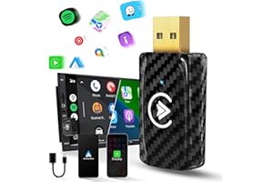 MSXTTLY Wireless CarPlay Adapter UK Android Auto Adpater 2 IN 1, Convert Wired AA/Carplay to Wireless, for Android 11+/iOS 10+ Phones, USB C/A, Plug & Play, SMT-AC01