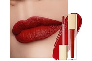 Oulac Red Lipstick for Women, Matte Liquid Lipstick Long Lasting Red High Impact Creamy Matte Lip Gloss, Rich Colour Formula with Vitamin E & Rose Oil, Waterproof, Vegan M01