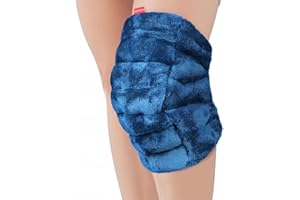 Comfytemp Microwave Heat Pad for Knee Pain, Microwavable Heated Knee Wrap for Muscle Relief, Microwave Wheat Bags with Moist Heat Therapy for Injuries, Knee Warmer for Joint Discomfort & Stiff, 1 Pack