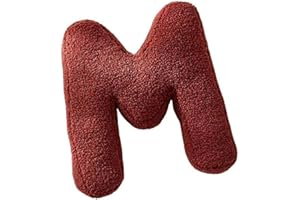 Aixingxing 26 Buchstaben Plüsch Kissen, Niedlich Englisch Alphabet Werfen Kissen Zimmer Couch Dekorative Kissen für Kinderzimmer Sofa Bett Boden Home Decorative (M)