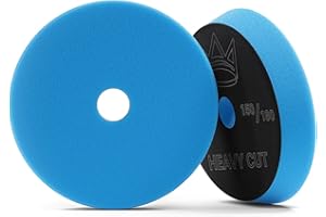 ‎SHINY FREAKS Royal Pads AIR Heavy Cut Polierpad (Ø 150mm) - Premium Polierschwamm für Exzenter & Rotations Poliermaschine - Auto polieren, Schleifen, wachsen, Wachs Klett Schwamm Pad | 1 STK.