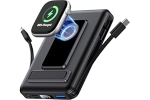 Vexnara per Magsafe Powerbank, 10000mAh Caricatore Portatile Magnetico Power Bank per iPhone, Ricarica Rapida da 20W Batteria Esterna con Display LED per iPhone Air/17/16/15/14/13/12/Apple Watch