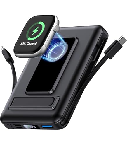 Batterie Externe Magnétique 10000mAh - Charge Rapide PD 22.5W Sans Fil Et Filaire - Compatible IPhone MagSafe, Android