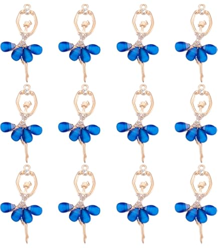 SUNNYCLUE 1 SCATOLA 20PCS Ballerina Charms Danza Charm Bulk
