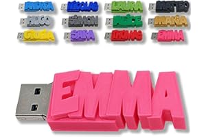 Memoria USB Personalizada con el Texto Que tú decidas–Elige Entre 15 Colores Diferentes - USB 3.0-8GB o 16GB o 32GB - un Regalo Original y único