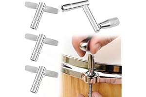 BANSUSU 4 Pcs Adjustable Drum Key Adjusting Remove Replace The Drum For Most Drums Drum Key Set Fine-tune To Meet The Feel For Drum Kit Snare Drum Bass Drum For Parties And Drum Enthusiasts