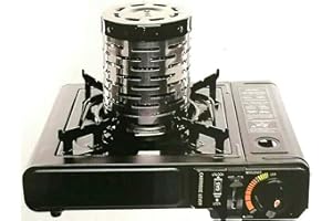 AURAHOME DWD ® Camping Stove Top Heater Attachment For Portable Gas Stove 2KW Fits most models Mini Stove Top - Intensifies the heating effect