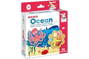 Captain Smart Memory Game, Memo Ocean | Nature, Animals, Octopus | Educational Game For 3 Year Old Boys & Girls | 2+ Players | Puzzle, Learning toy, Gift for Children 3-9 Year