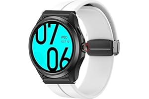Blueshaweu Cinturino compatibile con smartwatch Ticwatch Pro 5, in morbido silicone, doppio magnetico, regolabile, compatibile con smartwatch Ticwatch Pro 5