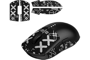 JINGDU Taśma do myszy kompatybilna z Logitech G Pro Wireless, antypoślizgowa, odporna na pot, naklejka na mysz do gier GPW, ultracienka naklejka na mysz bezprzewodową G Pro, czarna X