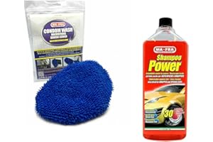 HITOPSELLER® MAFRA MA*FRA KIT PULIZIA AUTO SHAMPOO POWER SGRASSANTE MACCHINA + CONDOM WASH CALZA IN MICROFIBRA PER IDROPULITRICE