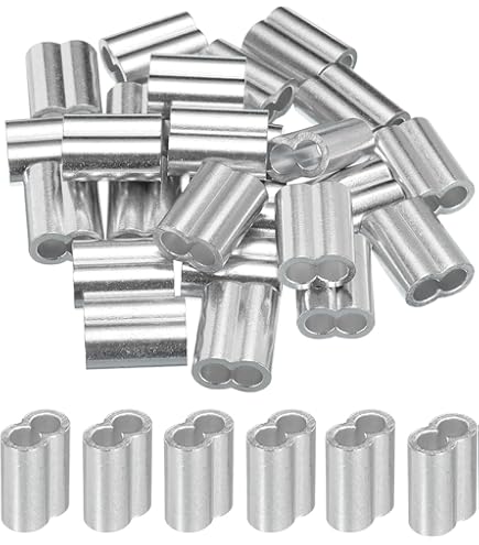 Aluminum Crimping Loop Sleeve Wire Rope - Double Barrel Ferrule