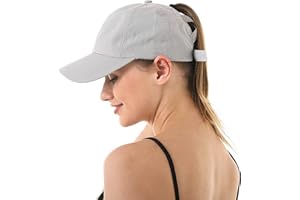 Adicloz Queue de Cheval Casquette Femme Ete, Casquette Baseball Réglable averc Maille Respirante, Casquette Femme pour Running Golf Camping