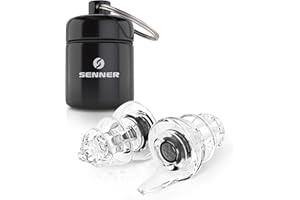 Senner ® MotoPro | Protectores auditivos para moto y deportes de motor - Reduce ruido del viento, el tráfico sigue audible - Tapones de ruido con estuche de aluminio, reutilizables