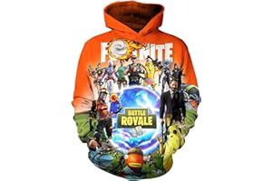 SUYALUOI Battle Royale Spiel Pullover Jungen Hoodie Unisex 3D gedruckt Anime Sweatshirts Mädchen Pullover Langarm Kapuzenpullover