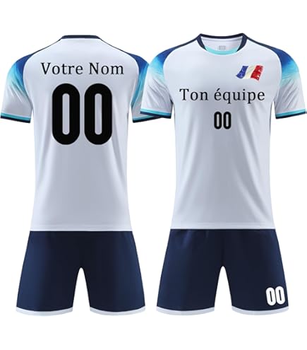 Maillot De Foot Garçon Proedge – Taille 12-14 Ans – Bleu Et Or – Matière Ventilée